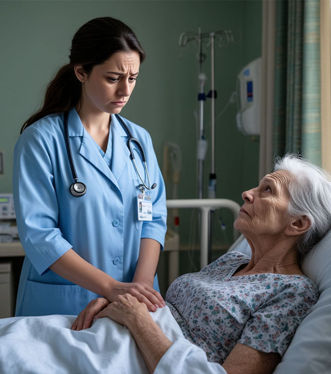 Bătrâna Antonia, pe care toată lumea o credea fără copii, ajunsese la spital în bătrânețe și a descoperit întâmplător că una dintre doctorițe era fiica ei, Veronica.