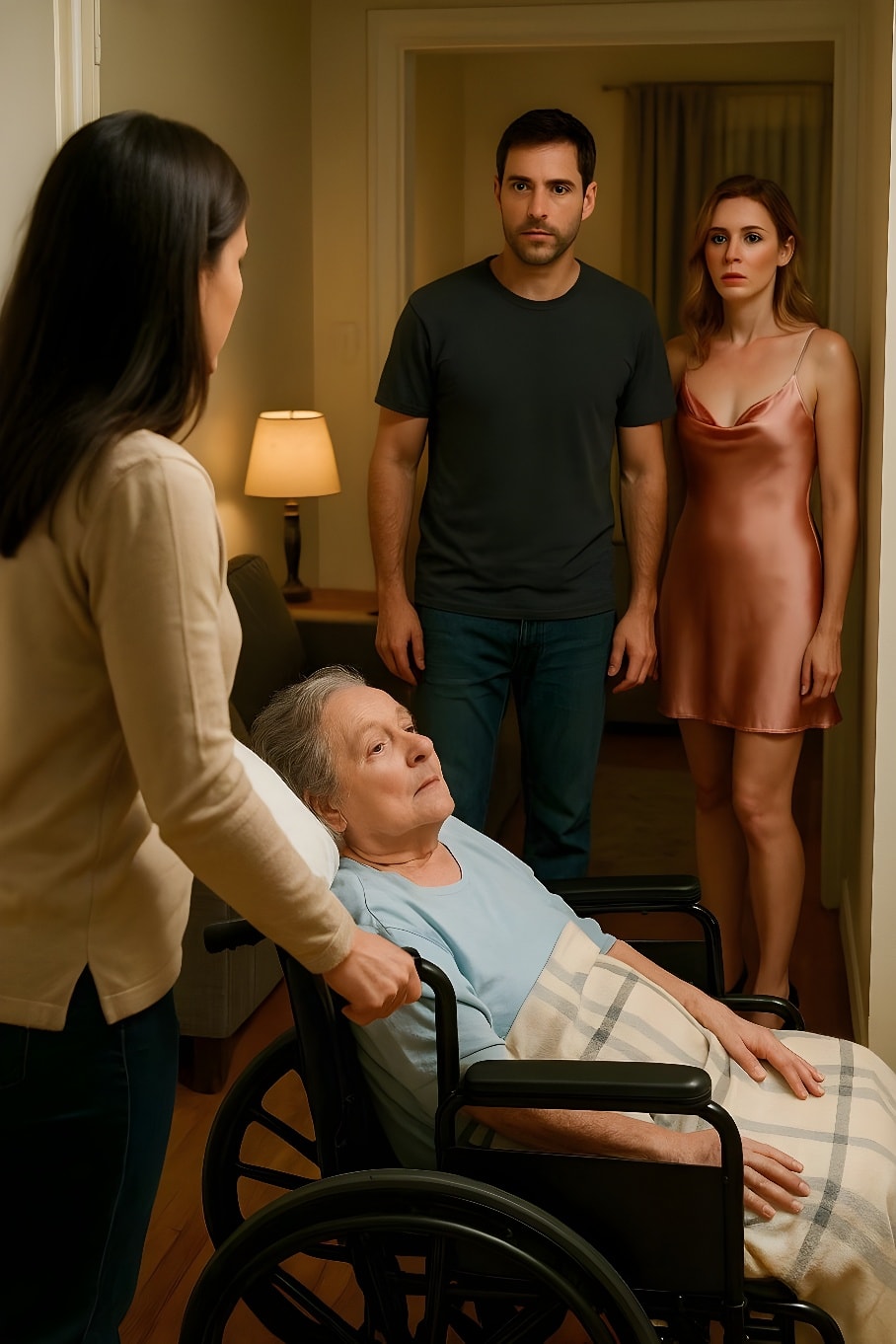 Soțul meu s-a mutat să locuiască cu amanta lui. Fără să spun un cuvânt, am dus mama lui, țintuită la pat, în noul lui apartament și i-am înmânat-o.