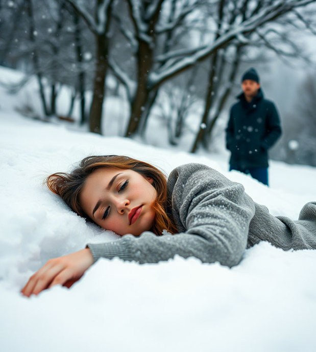 Socru a dat-o afară pe noră cu tot cu copil, în mijlocul unui ger cumplit.
