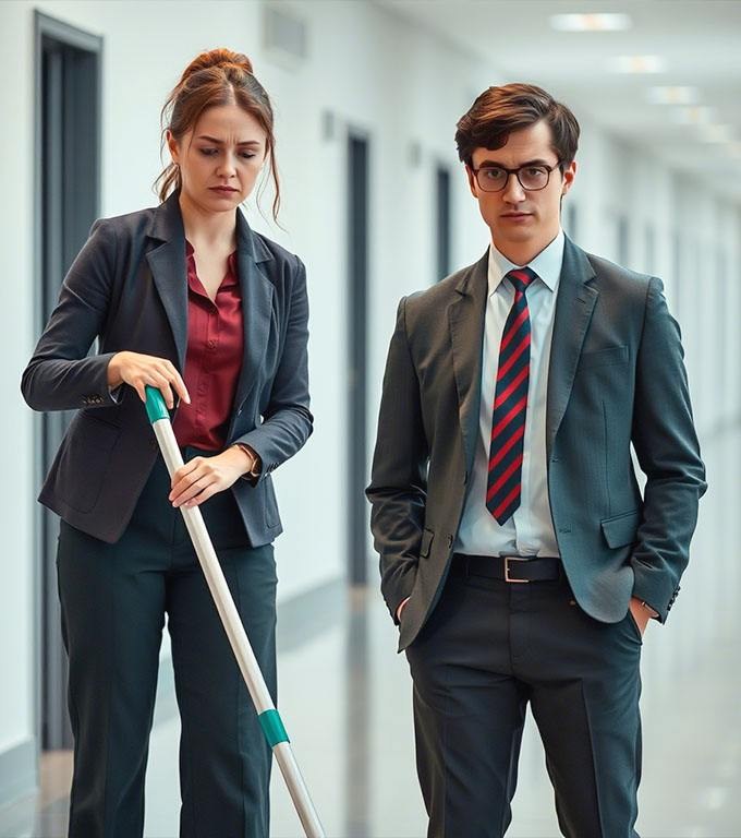 Băiat tânăr și bogat a numit o femeie de serviciu hoț. Străina i-a răspuns într-un mod care l-a lăsat pe tatăl lui fără cuvinte.