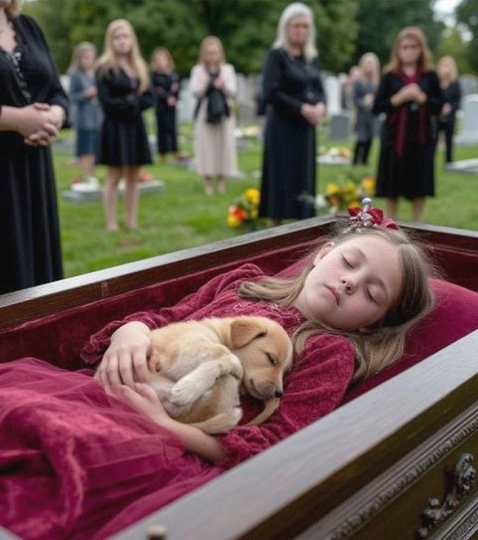 În clipa în care cățelușul i-a atins fața, ceremonia funerară s-a oprit brusc. Ce s-a întâmplat mai departe… nimeni nu poate explica