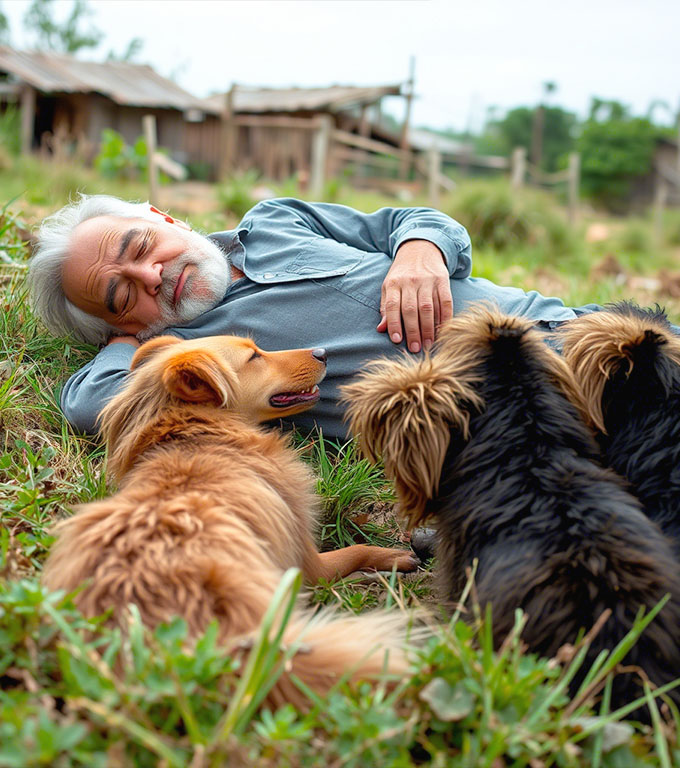 Pensionarul deja își luase adio de la viață… Până când s-a întâmplat o MINUNE! O haită de câini a făcut imposibilul. Acum, despre asta se vorbește chiar și în centrul raional