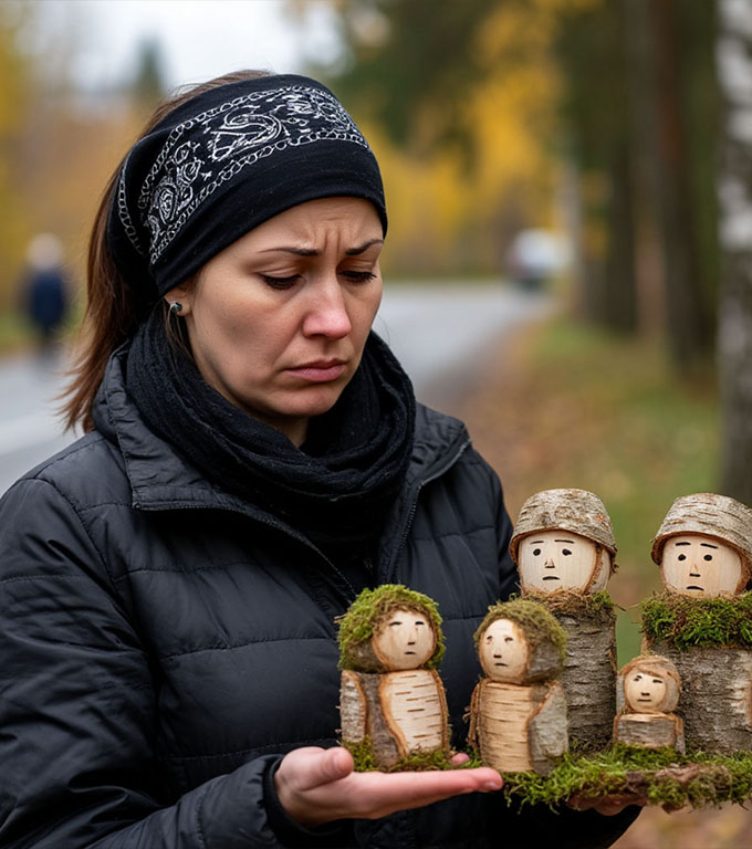 Din disperare, văduva mergea la piață să vândă lucruri meșteșugite de mână. Și într-o zi, a văzut cine cobora din autobuz — și s-a albit la față