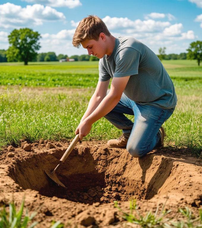 Nepotul căuta apă și săpa o fântână, dar a dat peste un SICRIU STRĂIN! Iar când a ridicat capacul