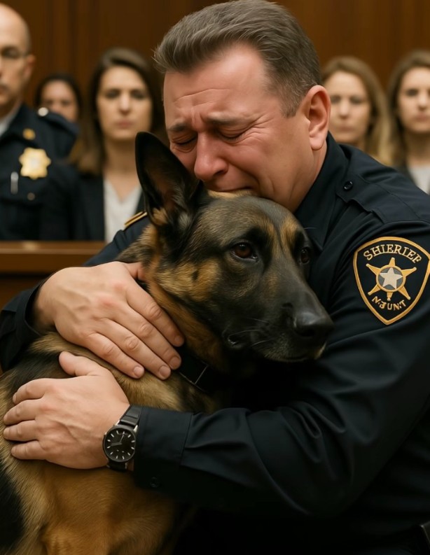 Polițistul condamnat a cerut voie să-și vadă câinele pentru ultima oară…