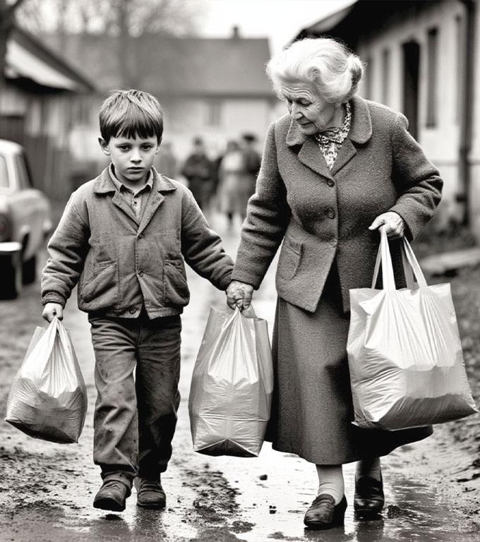 Bezdomny nastolatek pomógł starszej kobiecie nieść ciężkie torby… i zamarł, gdy na progu zobaczył swoją martwą matkę.