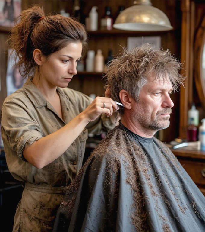 Olia era o maestră a foarfecelor — o stilistă cu pasiune, care lucra într-unul dintre cele mai elegante saloane din centrul Bucureștiului