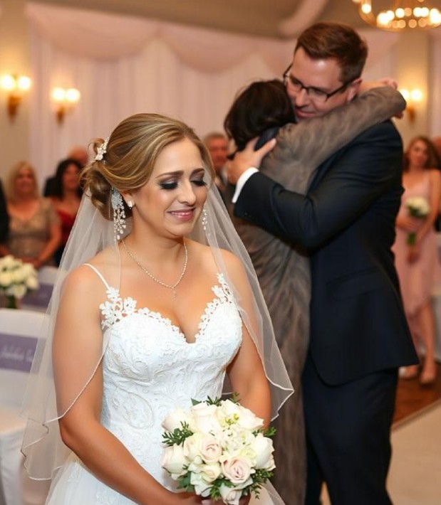 W najważniejszym momencie ceremonii pan młody zostawił pannę młodą i podszedł do innej kobiety.