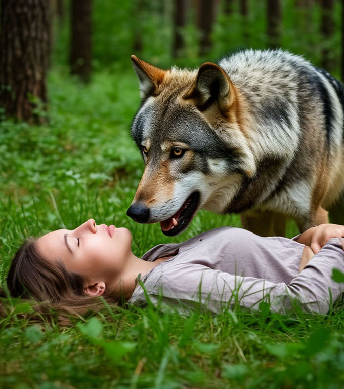 Pasterz nie pozwalał nikomu pochować swojej młodej pani, warcząc na każdego, kto próbował się do niej zbliżyć