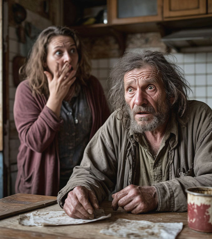 Soțul a adus în casă un bețiv pentru soția sa, iar el a fugit la amantă