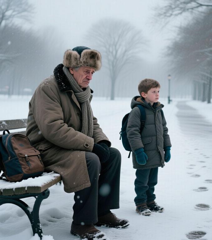 Milioner szedł ciężko do domu, gdzie na łożu śmierci czekała na niego chora żona.