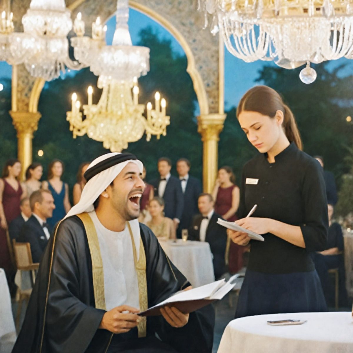 MILIARDARUL ȘEIC a insultat chelnerița în arabă – după câteva secunde ea i-a răspuns ASTFEL, într-o arabă PERFECTĂ…😲😲😲