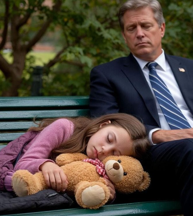 Fetița sărmană adormea în fiecare noapte pe o bancă rece — era singurul ei adăpost împotriva frigului și ploii.