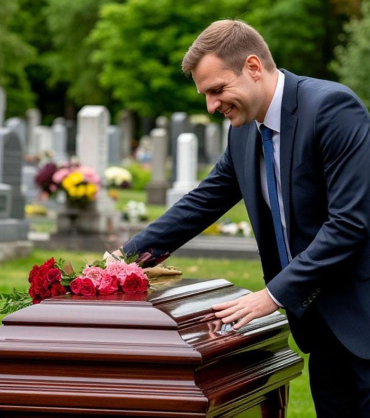 — Și ce, ai împărțit deja moștenirea? — zâmbi amar soțul, stând lângă sicriul soției… Dar când groparul a cerut îngăduința de a-și lua rămas bun…