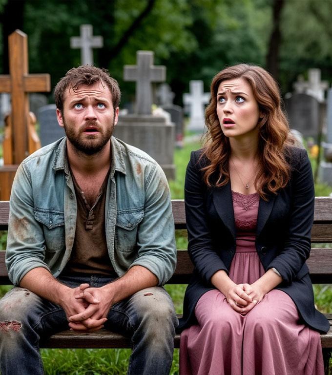 La mormânt, o femeie bogată a auzit un bărbat fără adăpost întrebând: „Ai cunoscut-o și tu pe mama mea?” Ea a căzut inconștientă.