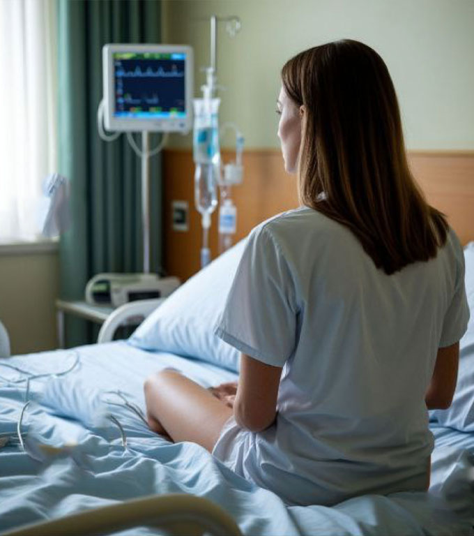 Au transferat-o de la secția de terapie intensivă într-o cameră obișnuită.