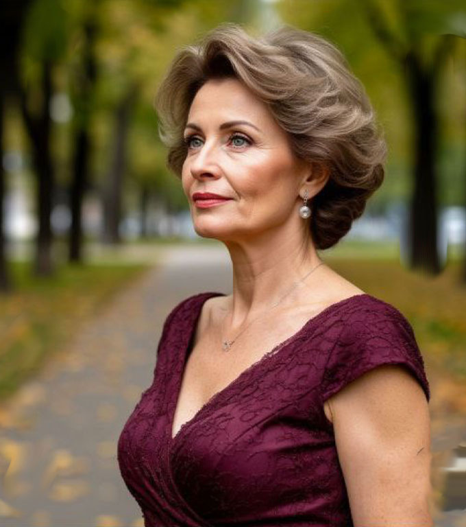 Se pregătea cu grijă pentru seara reuniunii ei absolvenți.