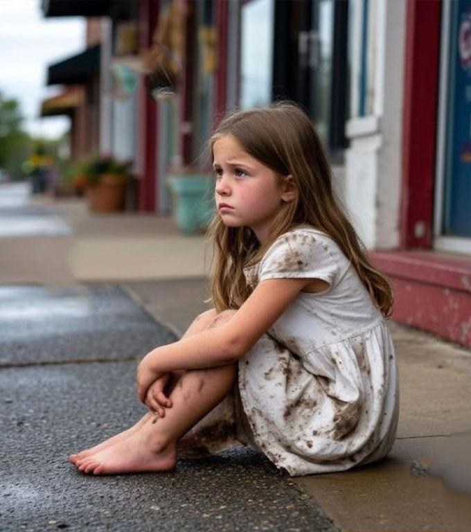 “Dă-mi o bucată de pâine. Nu chema poliția”, a șoptit fata.