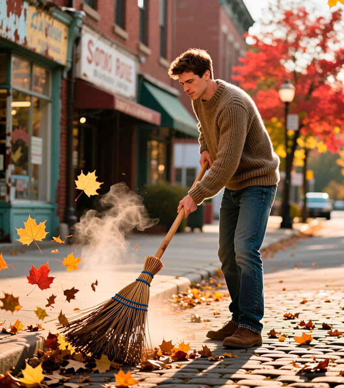 Îl cunoștea tot cartierul. Un băiat simplu și blând, care lucra ca măturător.