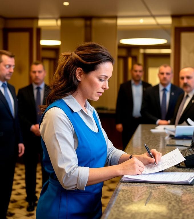 După ce a fost eliberată condiționat, fosta aristocrată Margherita s-a angajat ca femeie de serviciu la o bancă.