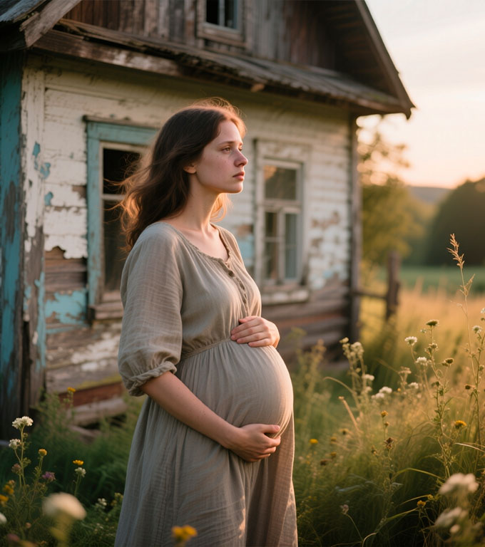 Ciężarna sierota została porzucona przez kochanka, skazana na ubóstwo i samotność.