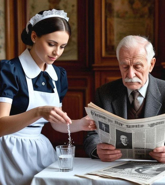 Lucrând ca menajeră în casa unui bogătaș pe moarte, am schimbat în taină medicamentele lui cu vitamine