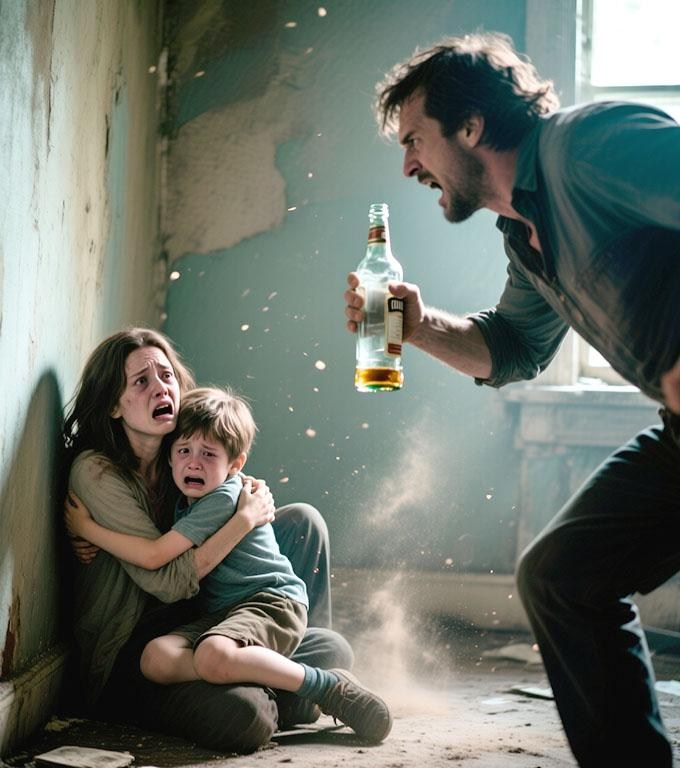 Mama și fiica stăteau liniștite în bucătărie, încercând să nu facă zgomot.