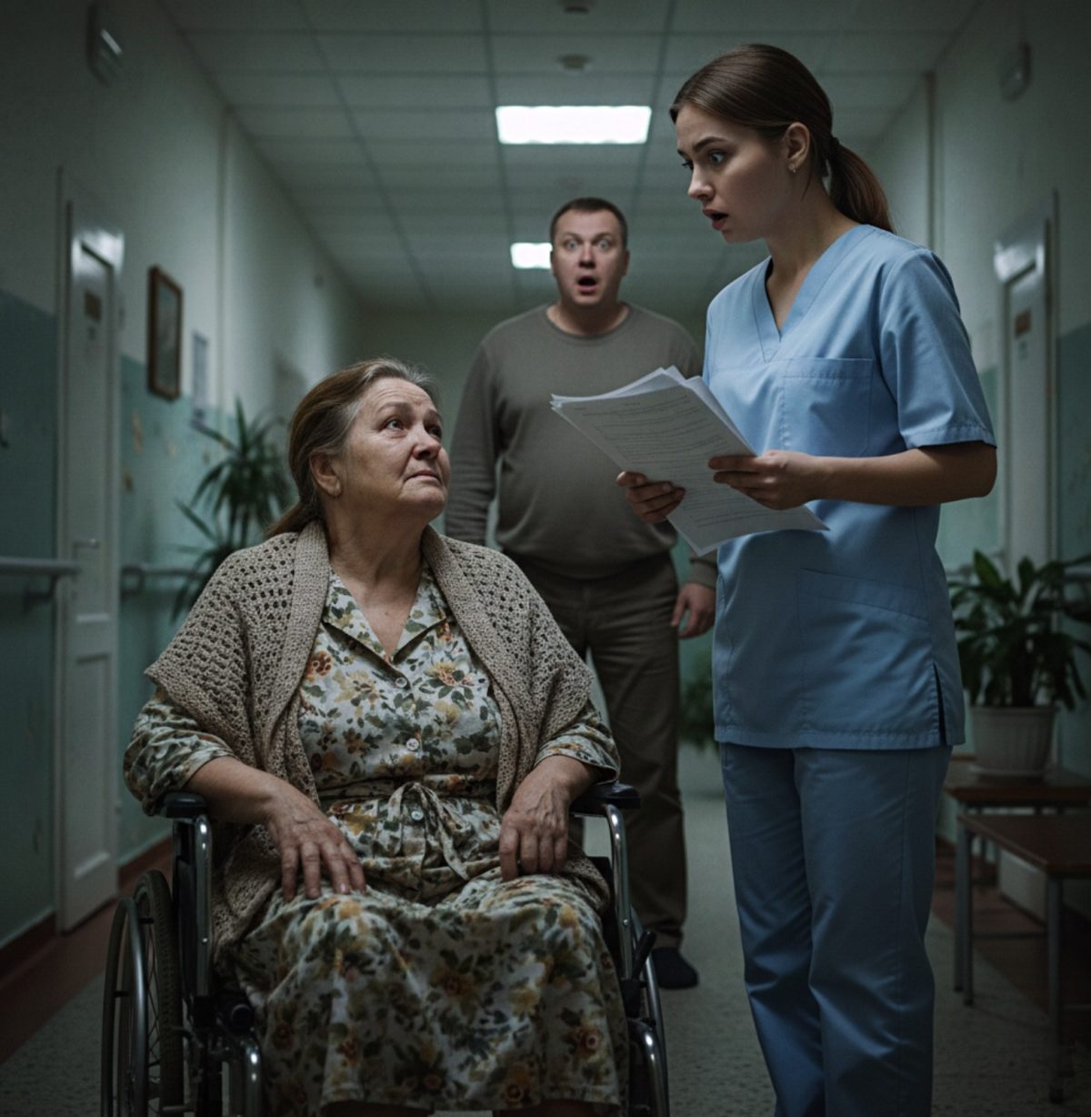 Considerând-o o povară, fiul o duce pe mama sa într-un cămin de bătrâni foarte ieftin.