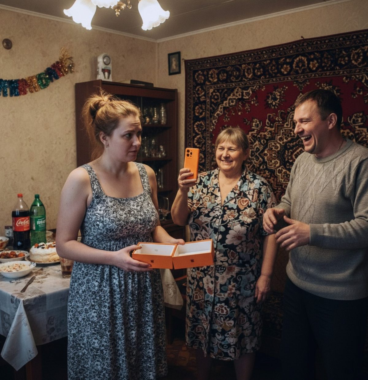 Soțul meu mi-a făcut un cadou ciudat de ziua mea — o cutie goală de telefon, deoarece aparatul l-a dat deja mamei lui.