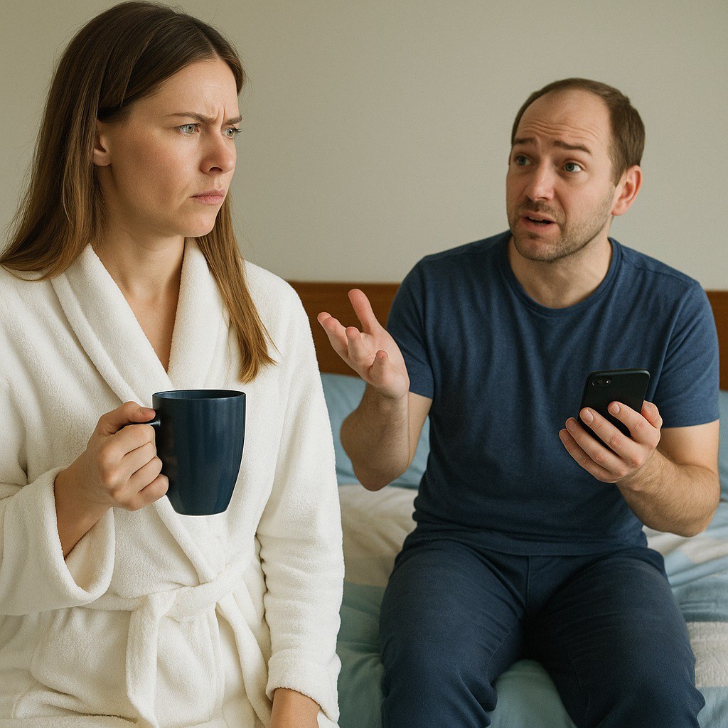 Trei ani de zile îi port pe umeri datoriile, cresc copii care nu sunt ai mei — iar el îmi spune